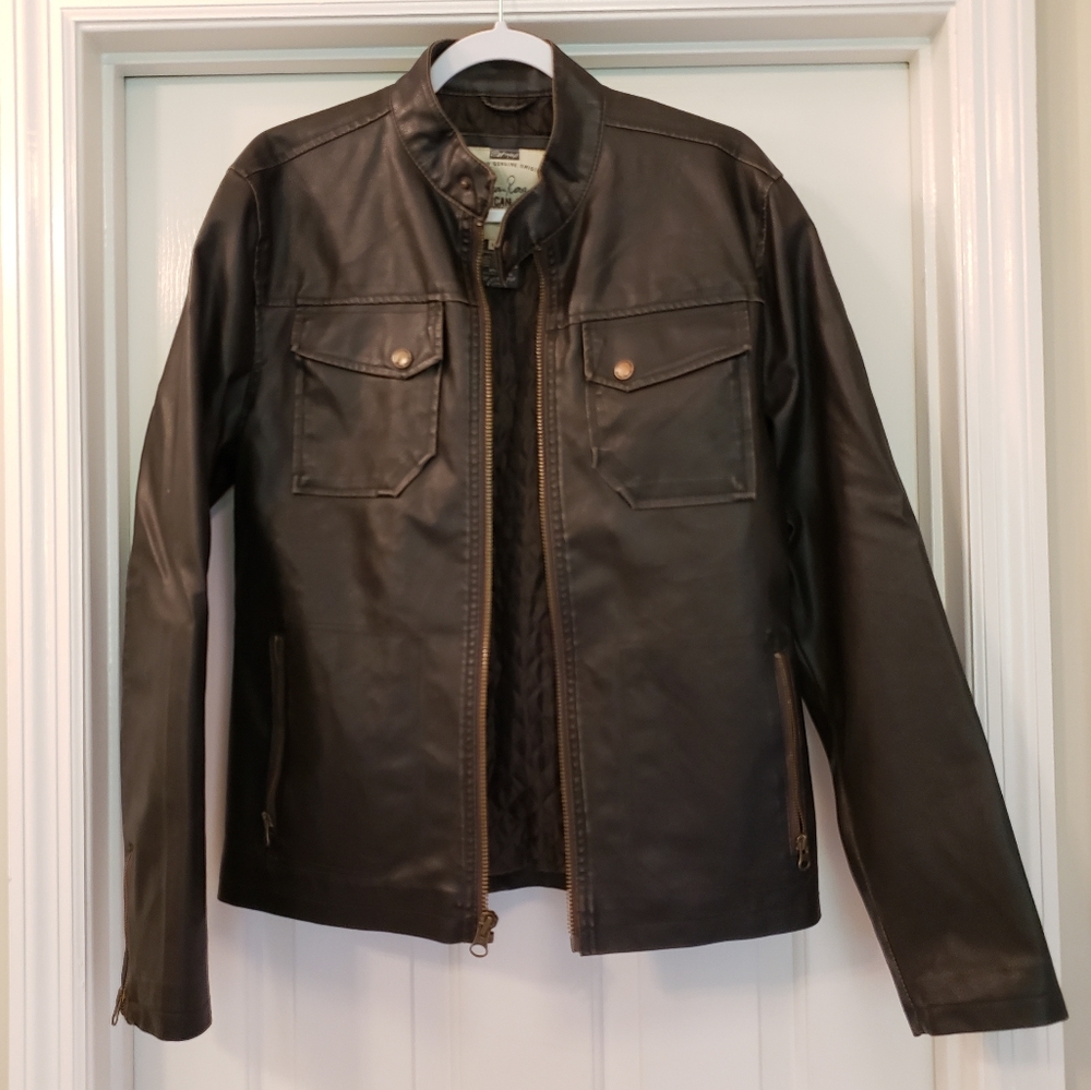 American Rag Faux Leather Brown Jacket